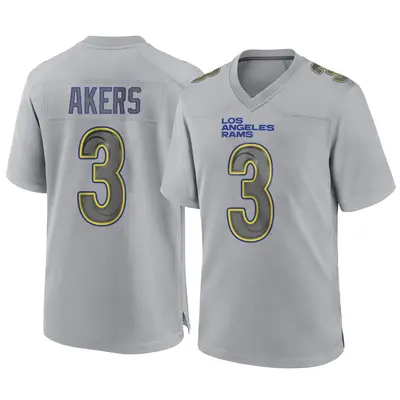 Men's Game Cam Akers Los Angeles Rams Gray Atmosphere Fashion Jersey
