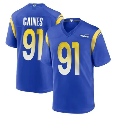 Men's Game Greg Gaines Los Angeles Rams Royal Alternate Jersey