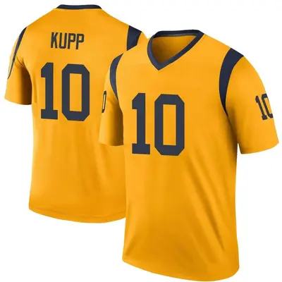 Men's Legend Cooper Kupp Los Angeles Rams Gold Color Rush Jersey