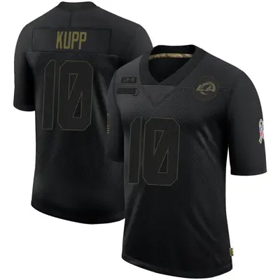 Men's Limited Cooper Kupp Los Angeles Rams Black 2020 Salute To Service Jersey