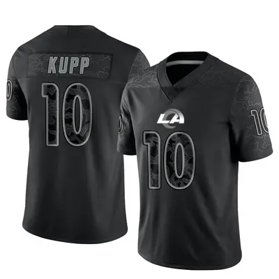 Men's Limited Cooper Kupp Los Angeles Rams Black Reflective Jersey