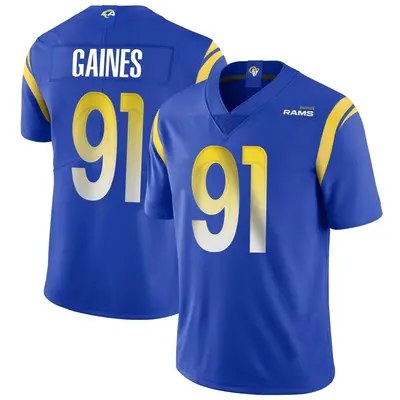 Men's Limited Greg Gaines Los Angeles Rams Royal Alternate Vapor Untouchable Jersey