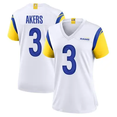 Women's Game Cam Akers Los Angeles Rams White Jersey