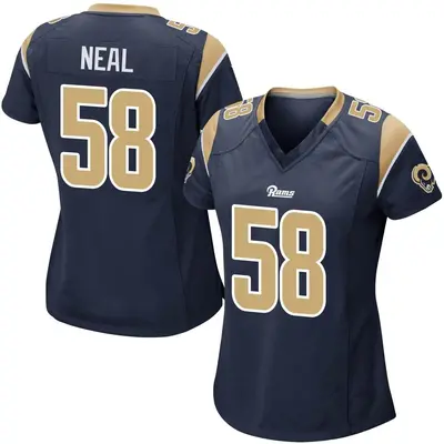 Women's Game Elias Neal Los Angeles Rams Navy Team Color Jersey