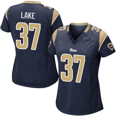 Women's Game Quentin Lake Los Angeles Rams Navy Team Color Jersey