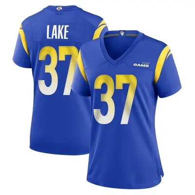 Women's Game Quentin Lake Los Angeles Rams Royal Alternate Jersey