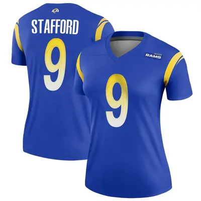 Women's Legend Matthew Stafford Los Angeles Rams Royal Jersey
