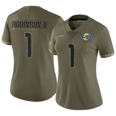 Women's Limited Allen Robinson II Los Angeles Rams Olive 2022 Salute To Service Jersey