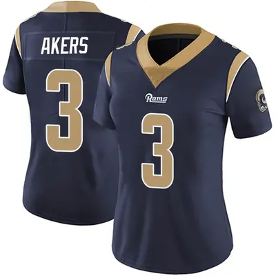 Women's Limited Cam Akers Los Angeles Rams Navy Team Color Vapor Untouchable Jersey