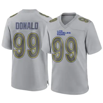 Youth Game Aaron Donald Los Angeles Rams Gray Atmosphere Fashion Jersey