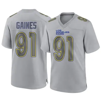 Youth Game Greg Gaines Los Angeles Rams Gray Atmosphere Fashion Jersey
