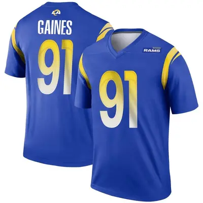 Youth Legend Greg Gaines Los Angeles Rams Royal Jersey