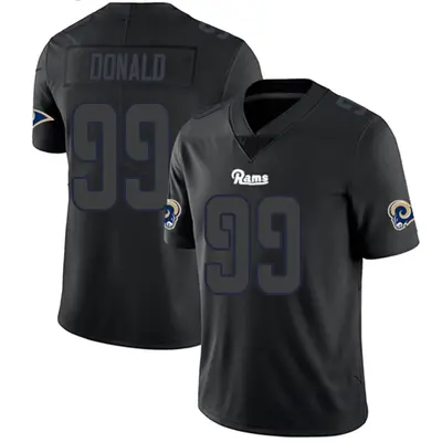 Youth Limited Aaron Donald Los Angeles Rams Black Impact Jersey