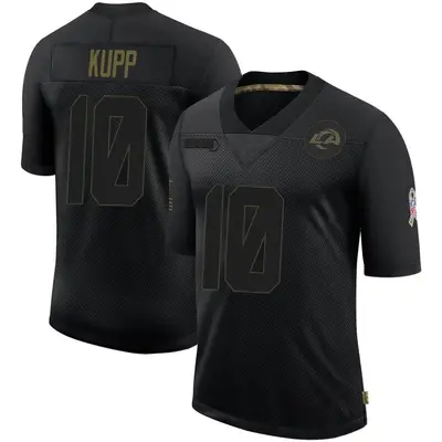 Youth Limited Cooper Kupp Los Angeles Rams Black 2020 Salute To Service Jersey