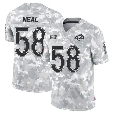 Youth Limited Elias Neal Los Angeles Rams Arctic Camo 2024 Salute to Service Jersey