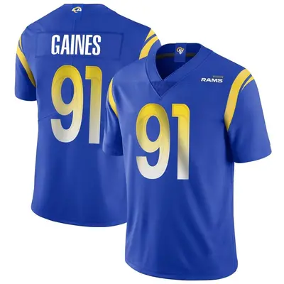 Youth Limited Greg Gaines Los Angeles Rams Royal Alternate Vapor Untouchable Jersey