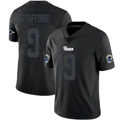 Youth Limited Matthew Stafford Los Angeles Rams Black Impact Jersey