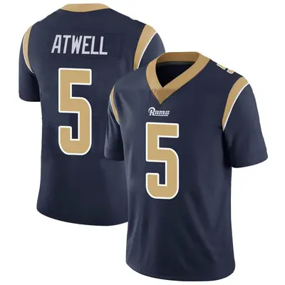 Youth Limited Tutu Atwell Los Angeles Rams Navy Team Color Vapor Untouchable Jersey